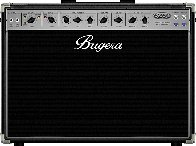 Bugera 6260-212 120 Watt all tube Guitar amplifier Combo Two 12 Inch Speakers